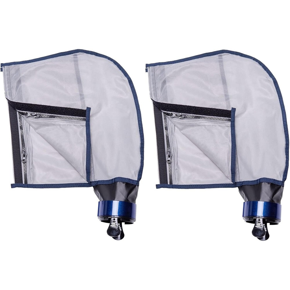 Atie 3900 Sport P39 Pool Cleaner Super Bag Double Chamber Zipper 2 Pack White
